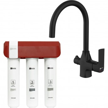 Комплект LEMARK смеситель LM7261BL для кухни + Фильтр для очистки жесткой воды OPTIMА Комплект LEMARK смеситель LM7261BL для кухни + Фильтр для очистки жесткой воды OPTIMА