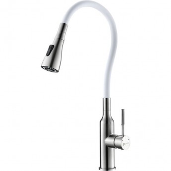 Смеситель LEMARK EXPERT LM5082S-White для кухни с гибким изливом Смеситель LEMARK EXPERT LM5082S-White для кухни с гибким изливом