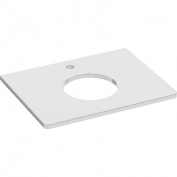 Столешница LEMARK OLIVIA 65 см под 1 раковину из стекла, белый Столешница LEMARK OLIVIA 65 см под 1 раковину из стекла, белый